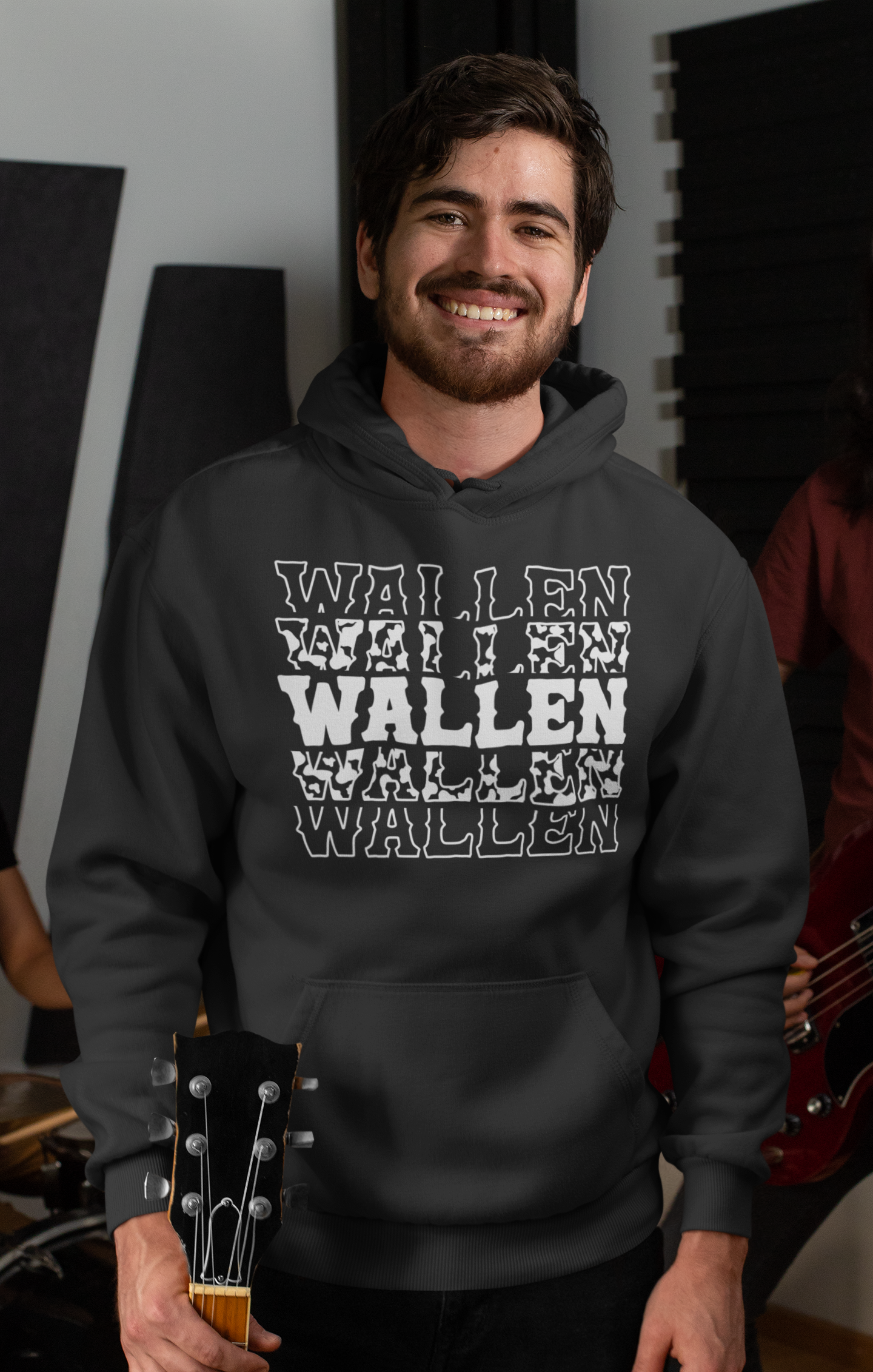 Wallen Country Music Western Mens T-shirt Red