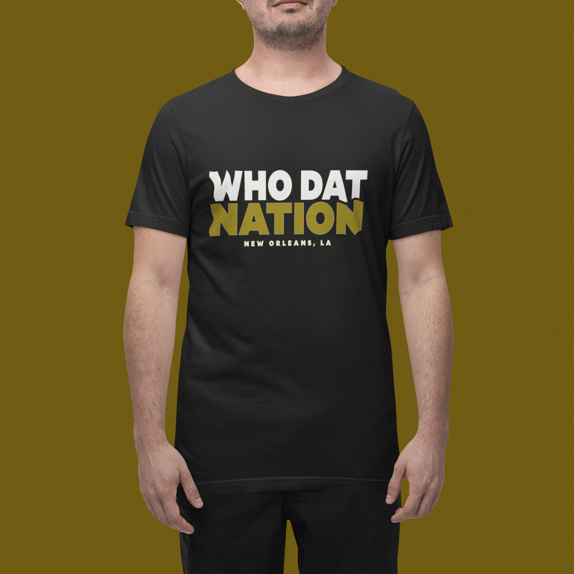 New Orleans Who Dat Nation Mens T-shirt 