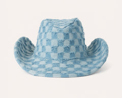 Denim Cowboy Hat, Frayed Rodeo Cowgirl Hat, Country Music Merch, Western Concert Outfit, Summer Style, Festival Accessories, Denim On Denim