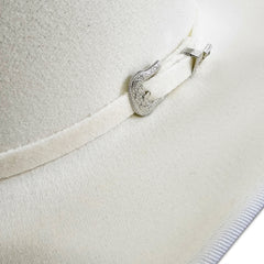 Authentic Western Style Cowboy Hat for Women: Handcrafted Stetson-Inspired Design with Distressed Finish - Perfect for Rodeos, Festivals, and Everyday Chic