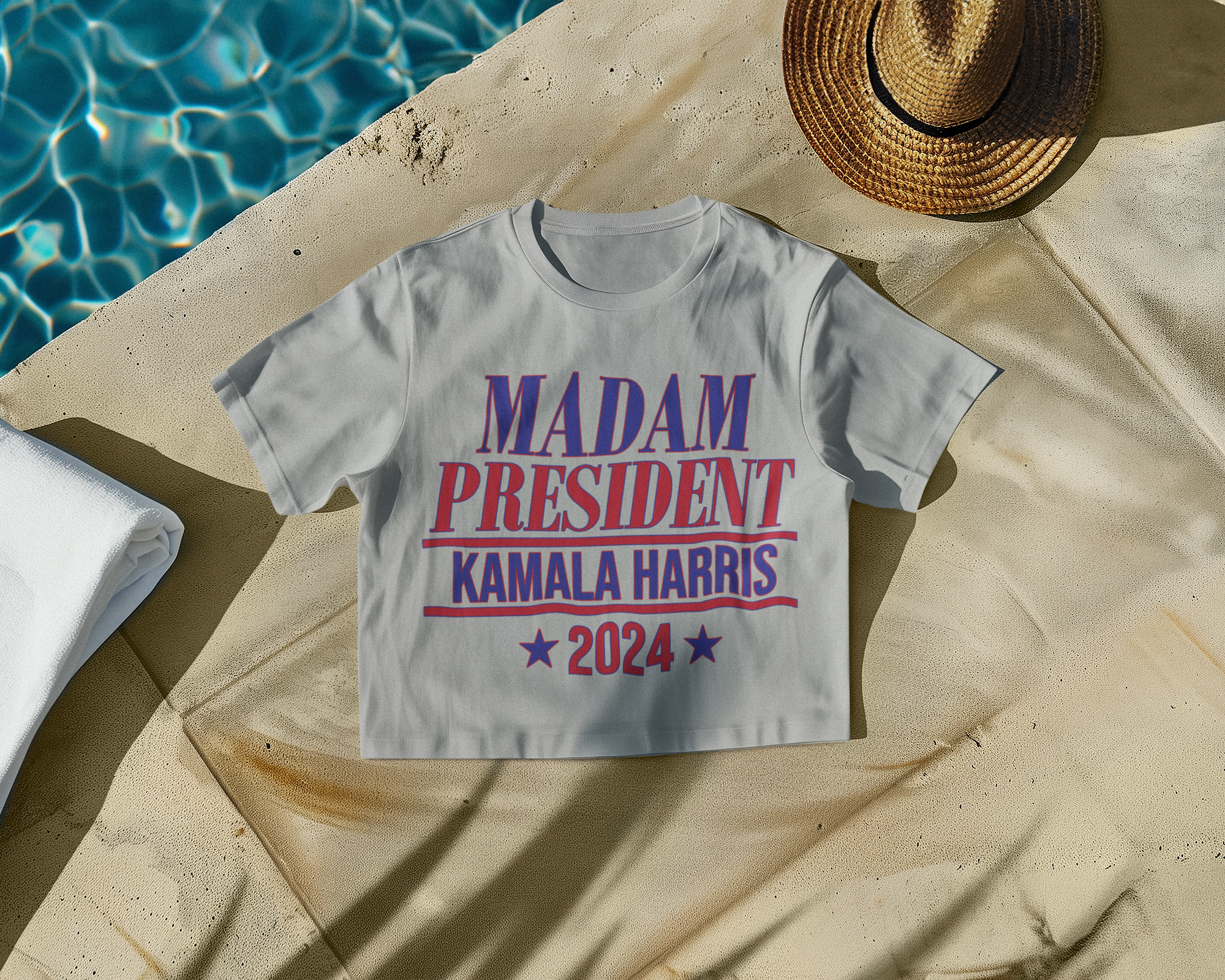 Madam President - Support kamala Harris For President 2024 Mens T-shirt Heather Grey