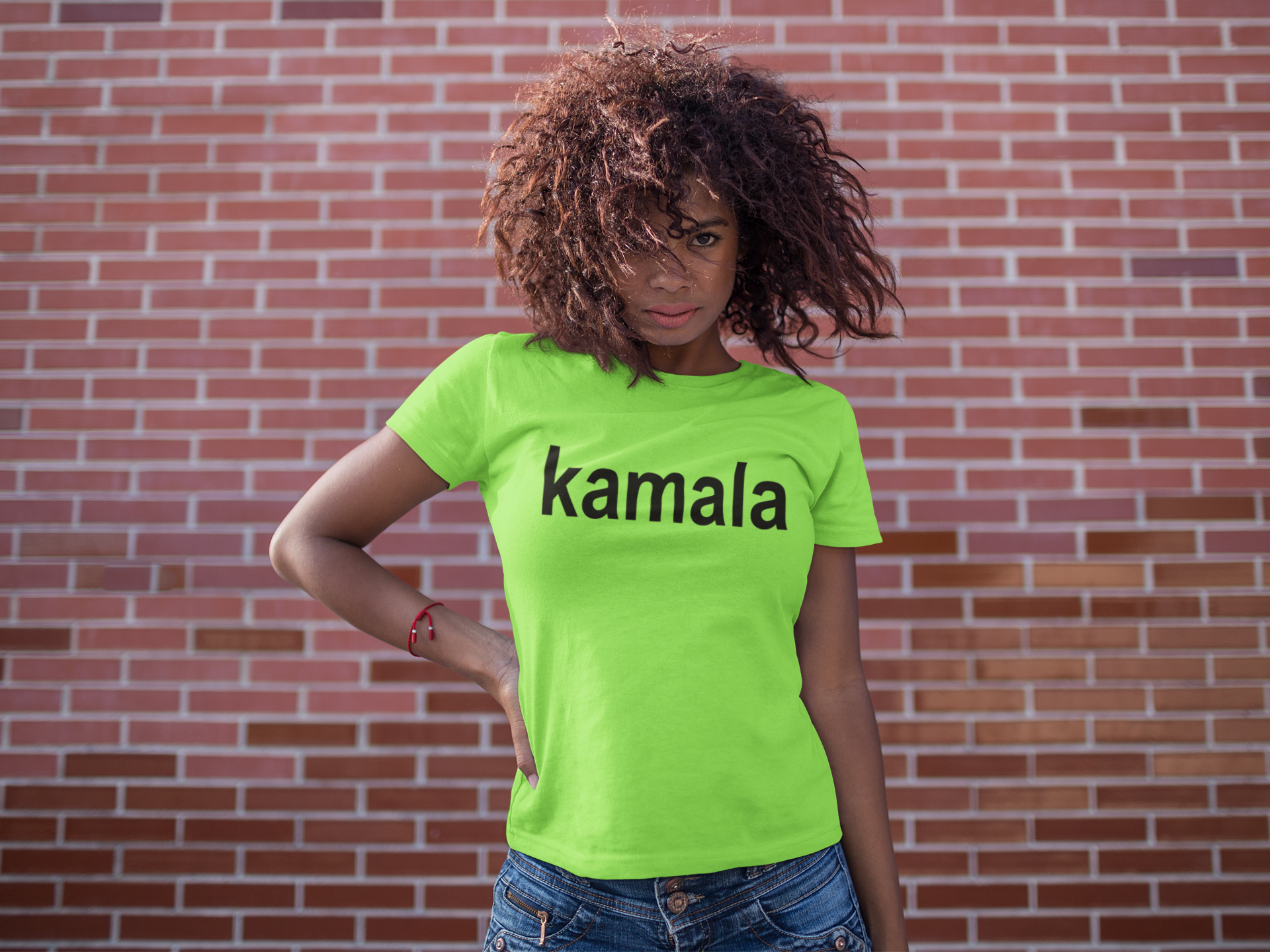 Kamala Lime Green Brat Shirt | Kamala is Brat, brat summer, brat baby tee, kamala harris for president 2024, kamala harris merch Mens T-shirt Lime