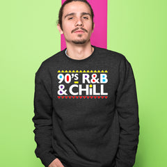 90s R&B and Chill Retro Throwback Adult Crewneck Sweatshirt 