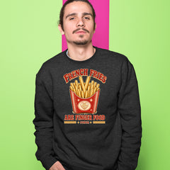 French Fries Are Finger Food IYKYK Adult Crewneck Sweatshirt 