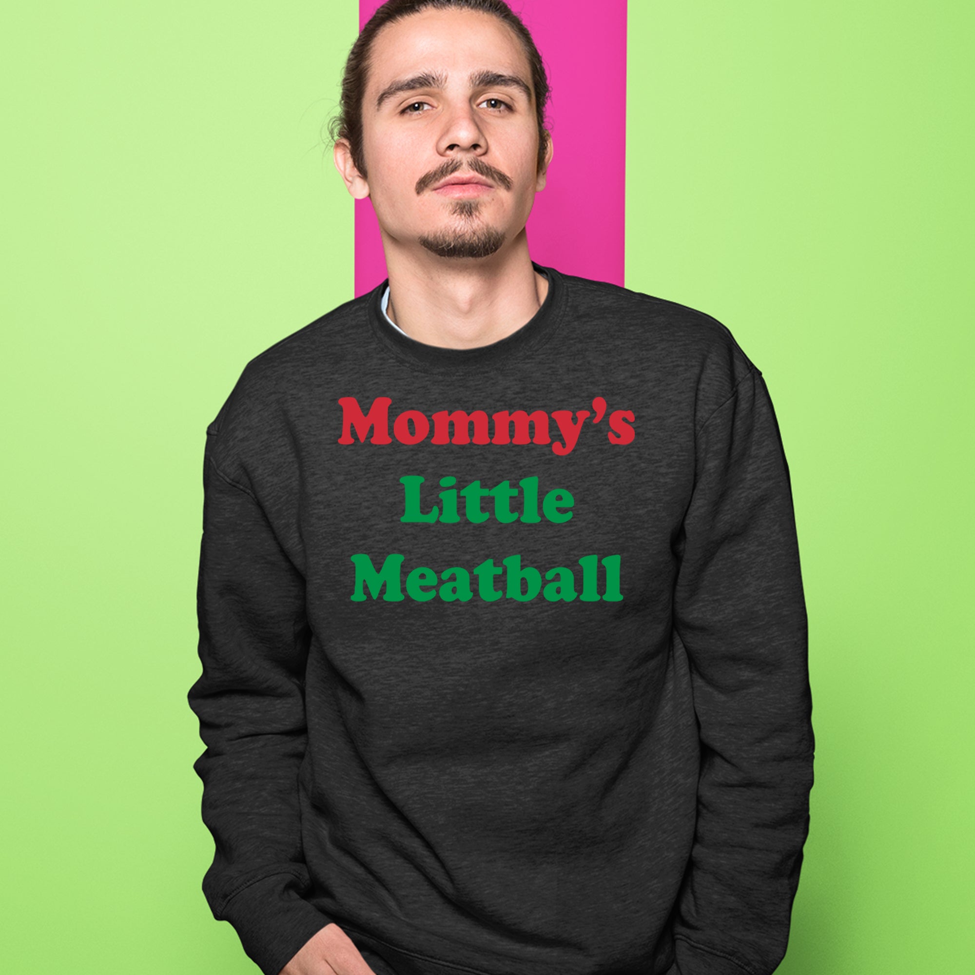 Mommy's Little Meatball Love Island Adult Crewneck Sweatshirt 