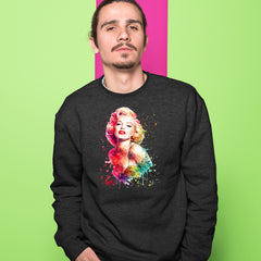 Mrs. Monroe Watercolors Bombshell Adult Crewneck Sweatshirt 