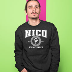 Nico Son of Hades Underworld Crest Adult Crewneck Sweatshirt 
