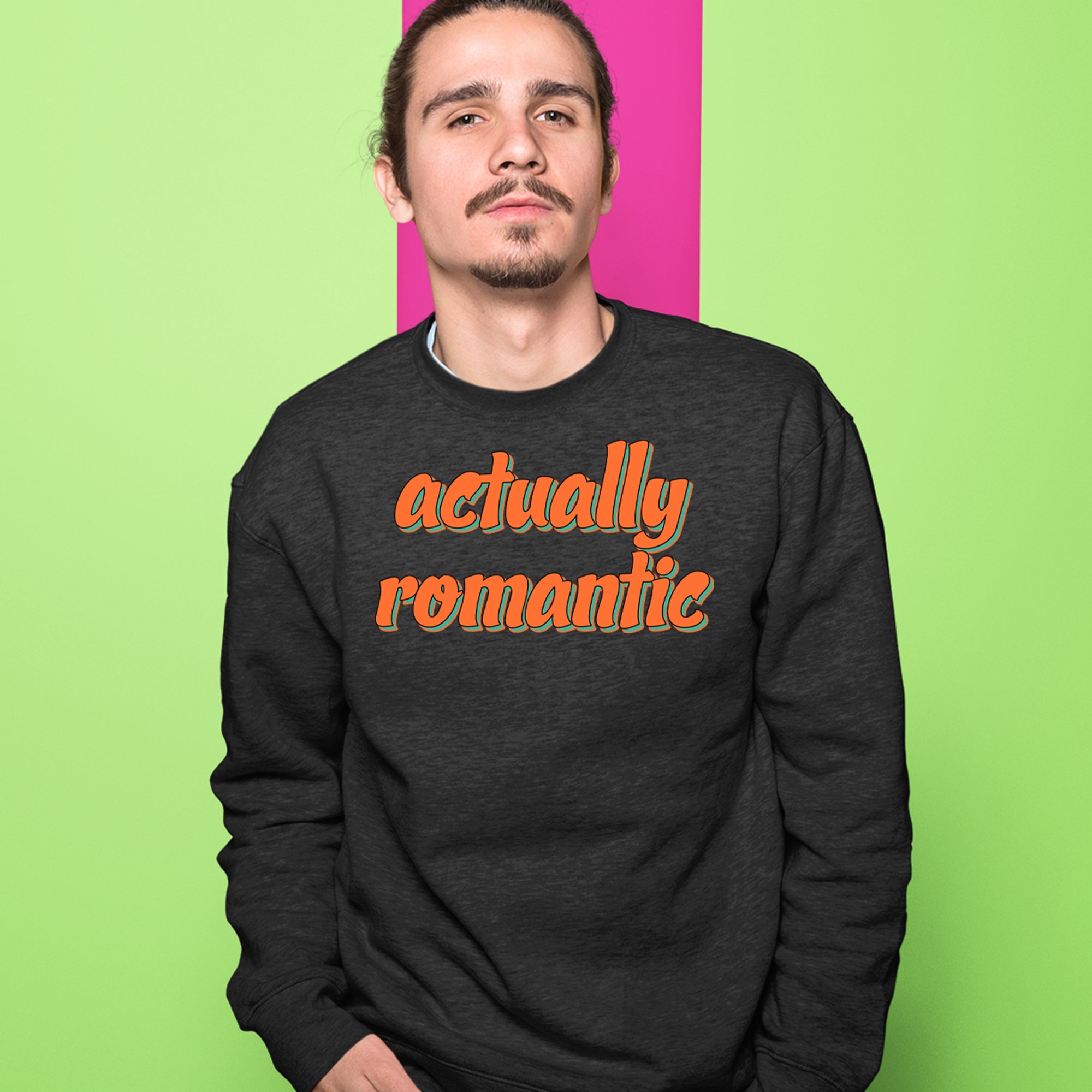 Actually Romantic Adult Crewneck Sweatshirt 