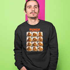 Punch Play Hard Love Harder Adult Crewneck Sweatshirt 
