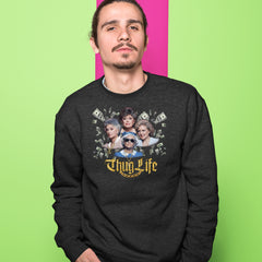 Golden Chain Thug Life Girls Adult Crewneck Sweatshirt 