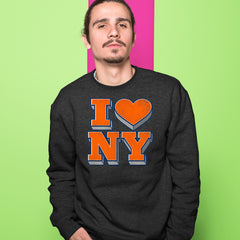 New York City Pride Heart Adult Crewneck Sweatshirt 