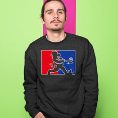 Batter Up Philly Baseball Phan Adult Crewneck Sweatshirt 