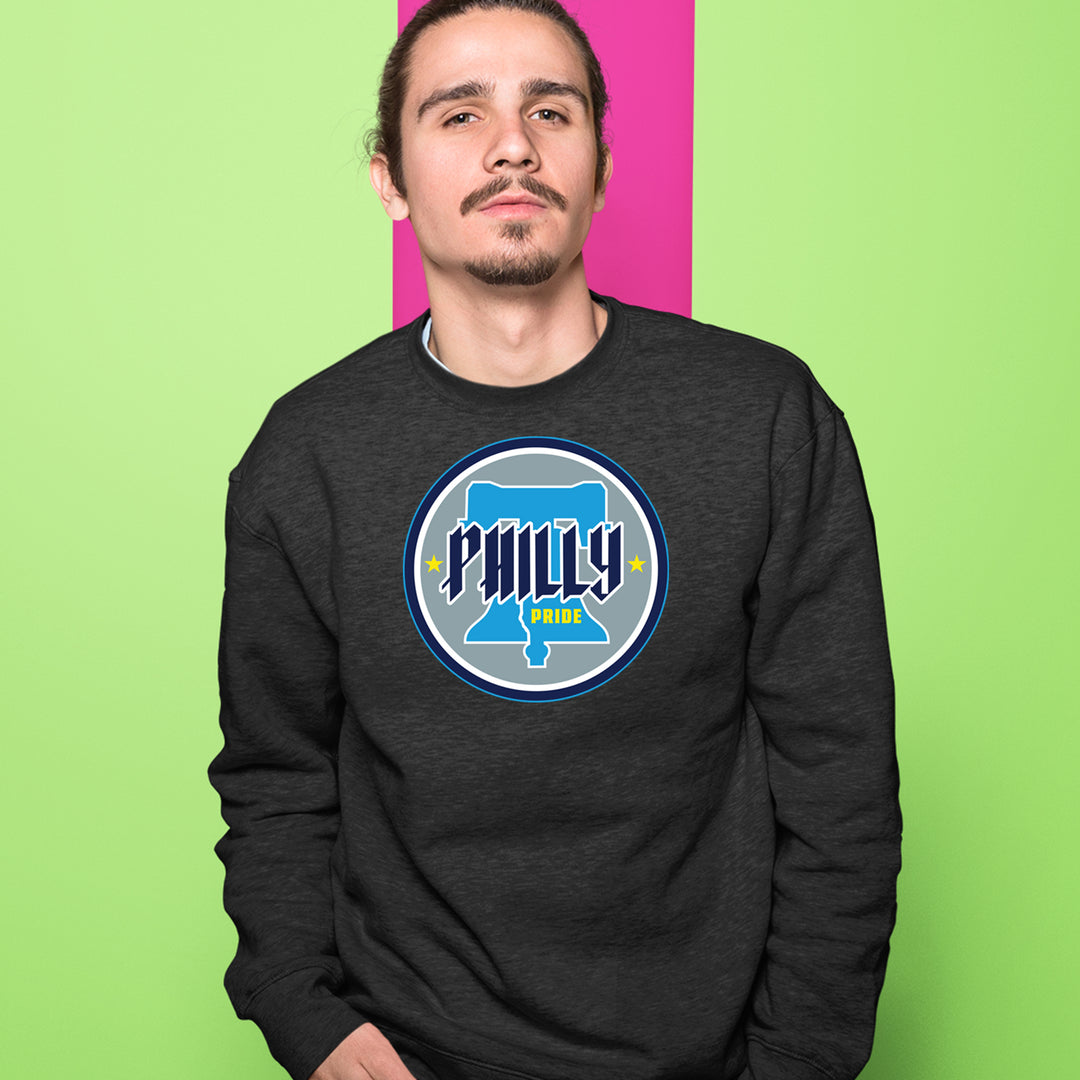 Philly Pride Liberty Bell Adult Crewneck Sweatshirt 