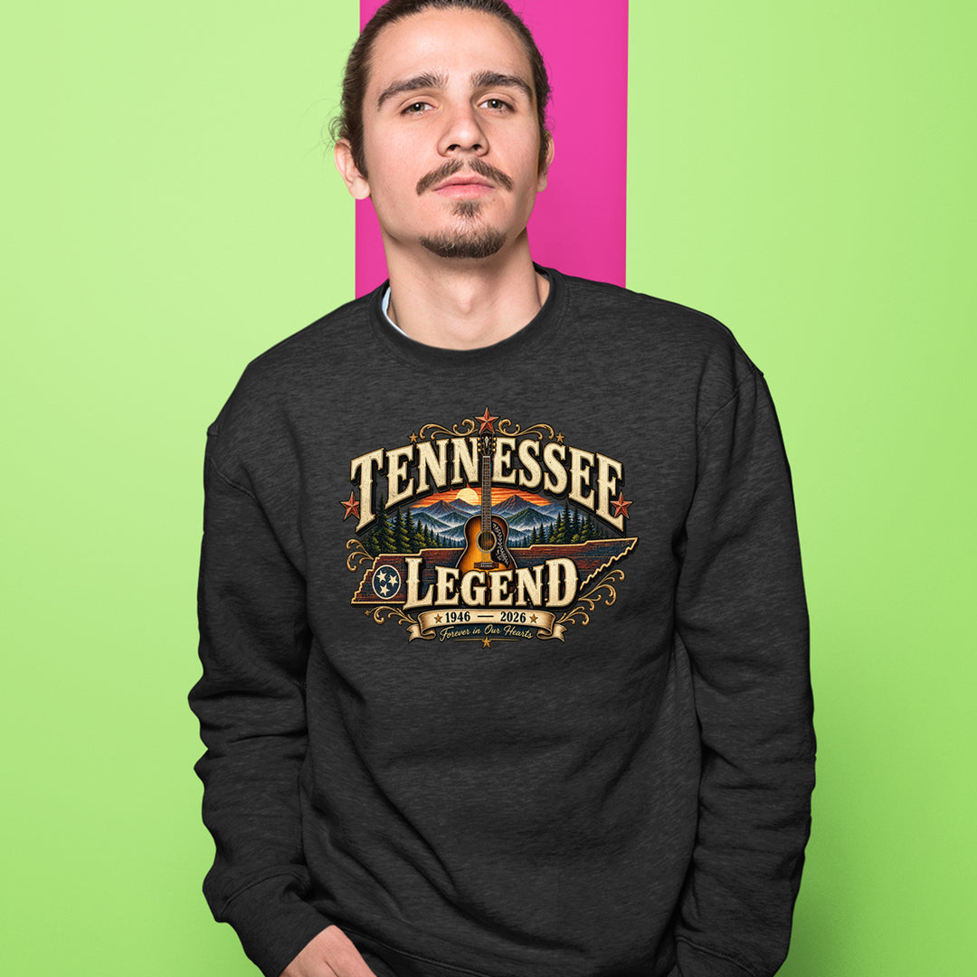 Tennessee Legend Country Music Dolly Adult Crewneck Sweatshirt 