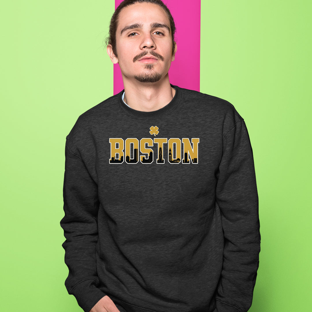 Boston City Pride Irish Adult Crewneck Sweatshirt 
