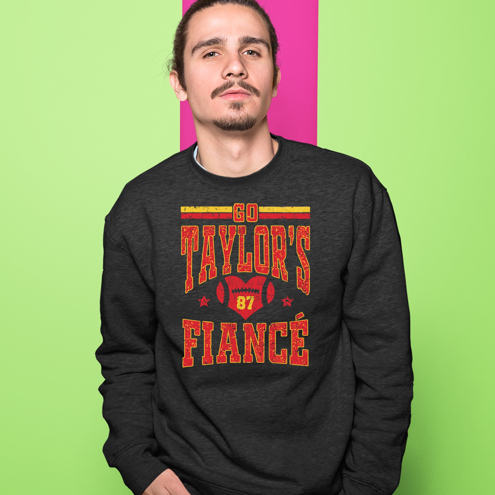 Go Taylor's Fiancé Engagement Game Day Adult Crewneck Sweatshirt 