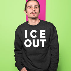 Ice Out Protest Adult Crewneck Sweatshirt 
