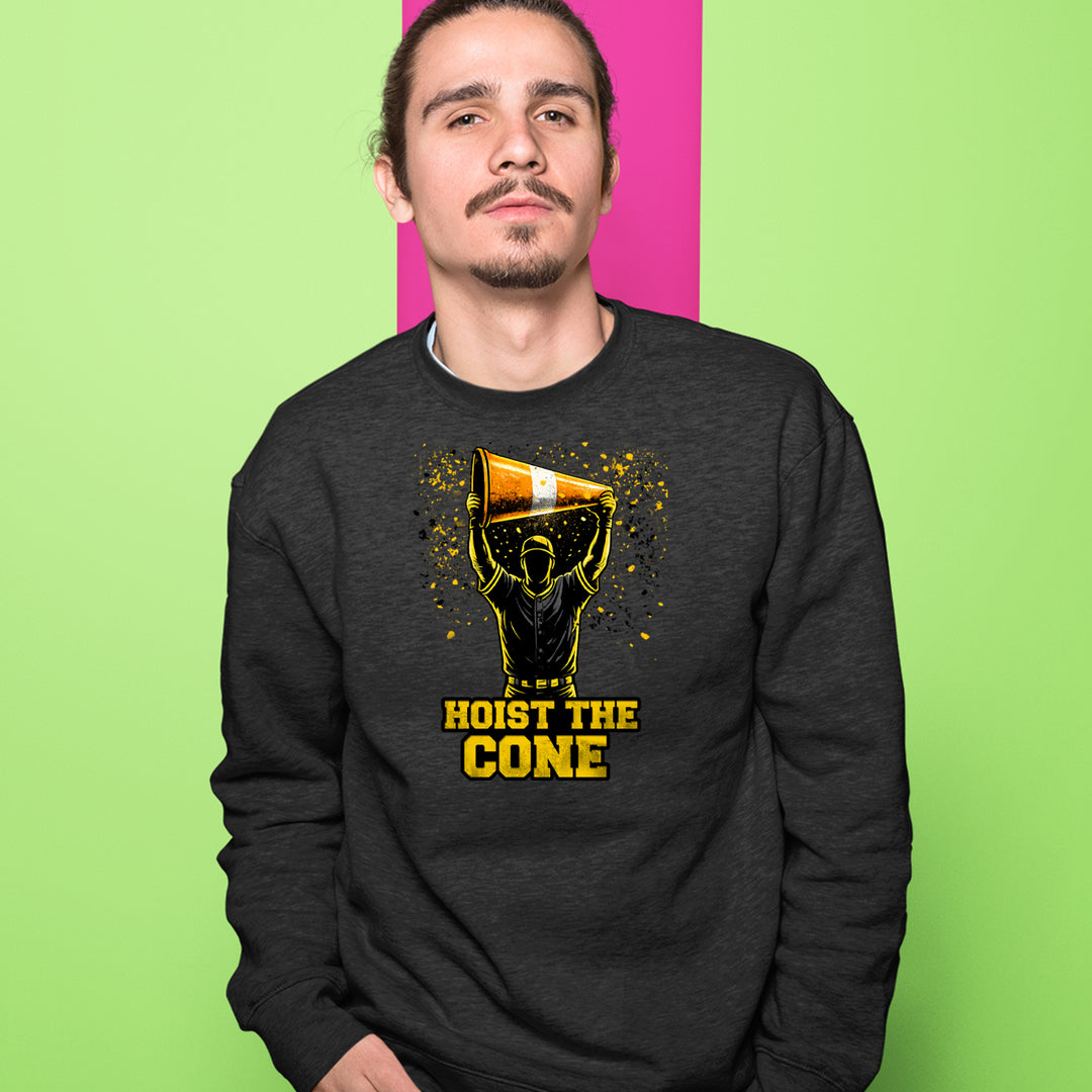 Hoist The Cone Pittsburgh Pride Adult Crewneck Sweatshirt 