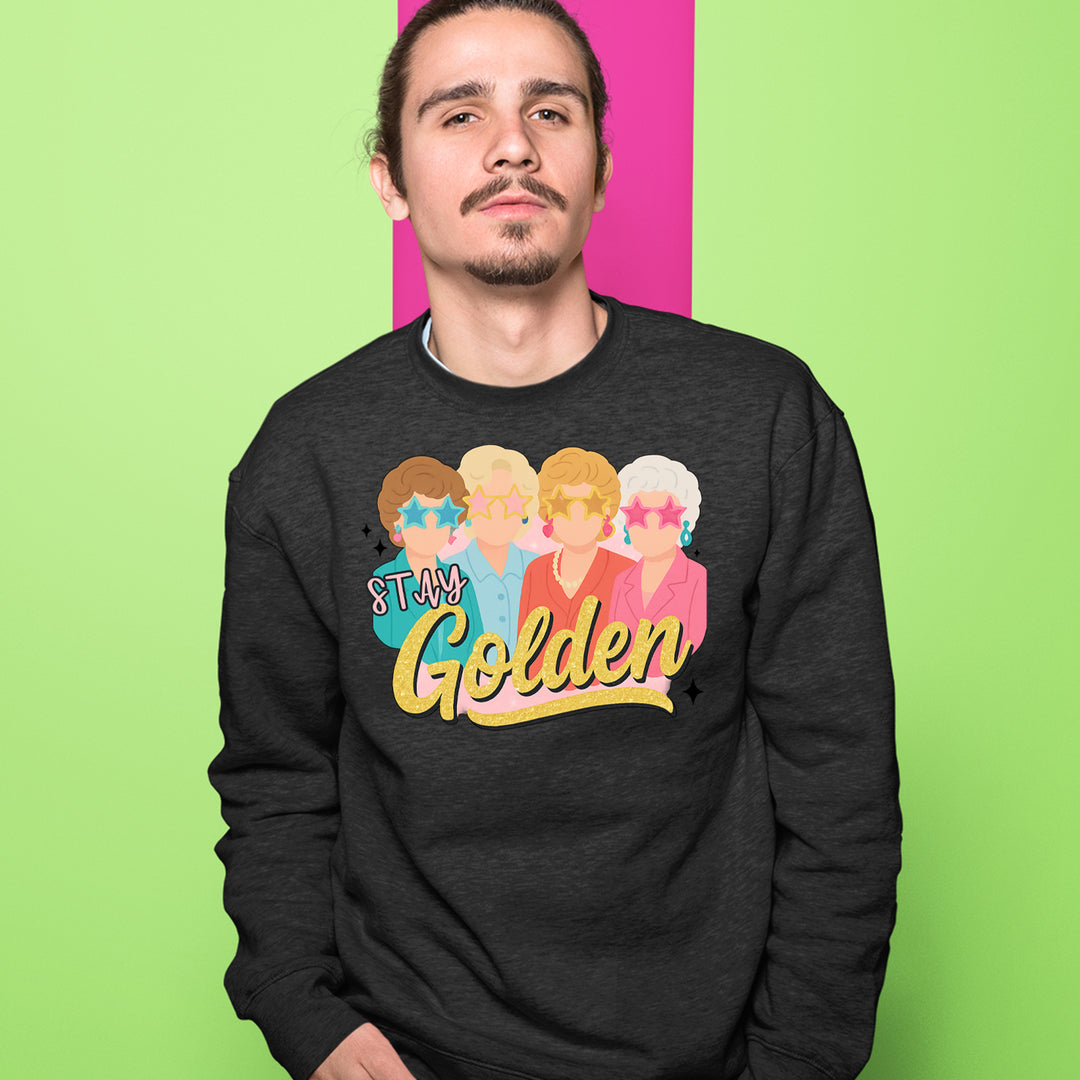 Stay Golden Girls Retro Adult Crewneck Sweatshirt 