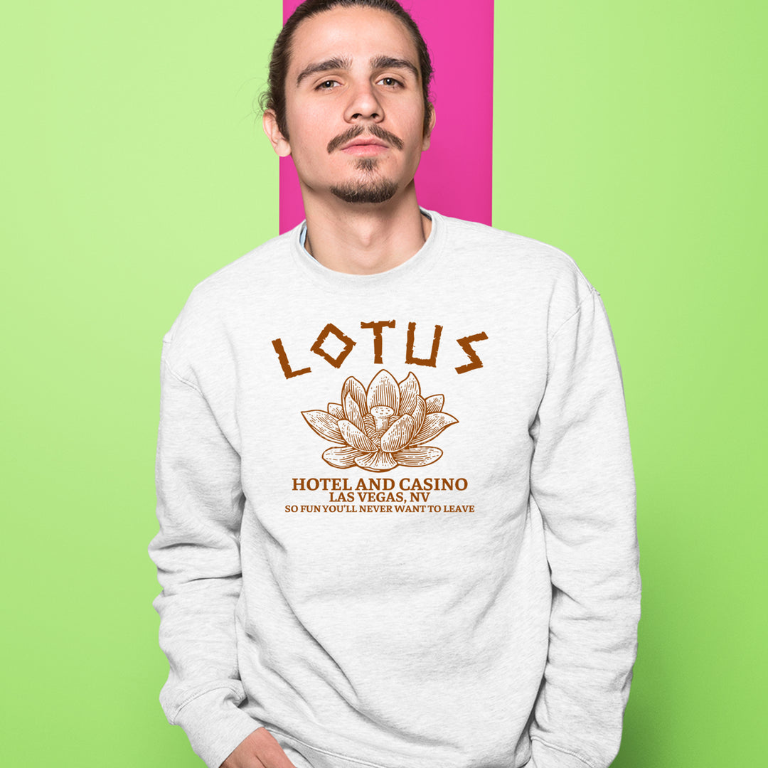 Lotus Hotel and Casino Adult Crewneck Sweatshirt 