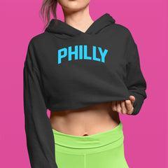 Philly Philadelphia Pride Cropped Hoodie Sweatshirt 