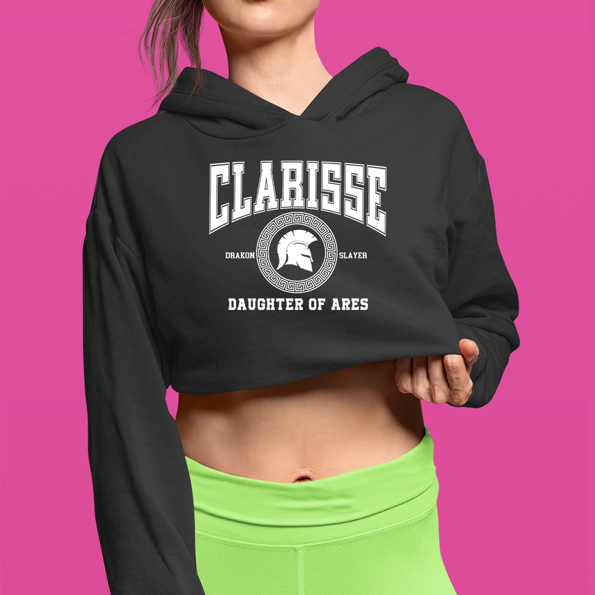 Clarisse Daughter of Ares Battle Ready Cropped Hoodie Sweatshirt 