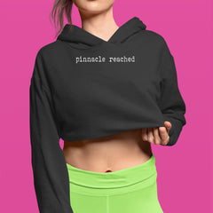 Pinnacle Reached Romance Cropped Hoodie Sweatshirt 
