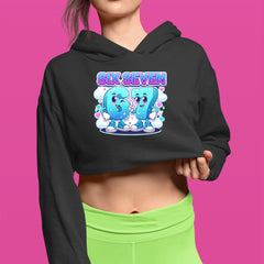 67 Six Seven Meme Kawaii Cloud Cropped Hoodie Sweatshirt 