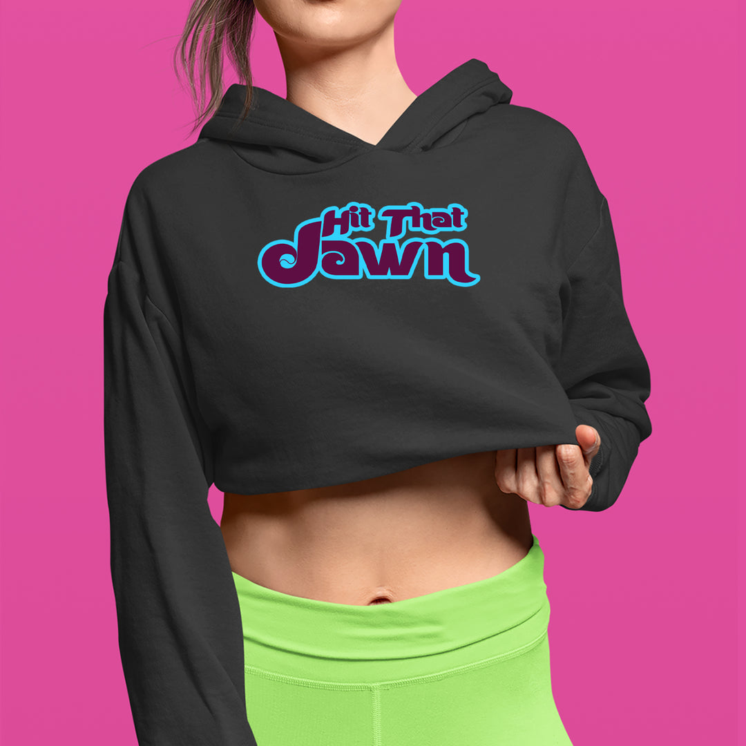 Hit That Jawn Philly Baseball Cropped Hoodie Sweatshirt 