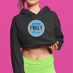 Philly Pride Liberty Bell Cropped Hoodie Sweatshirt 