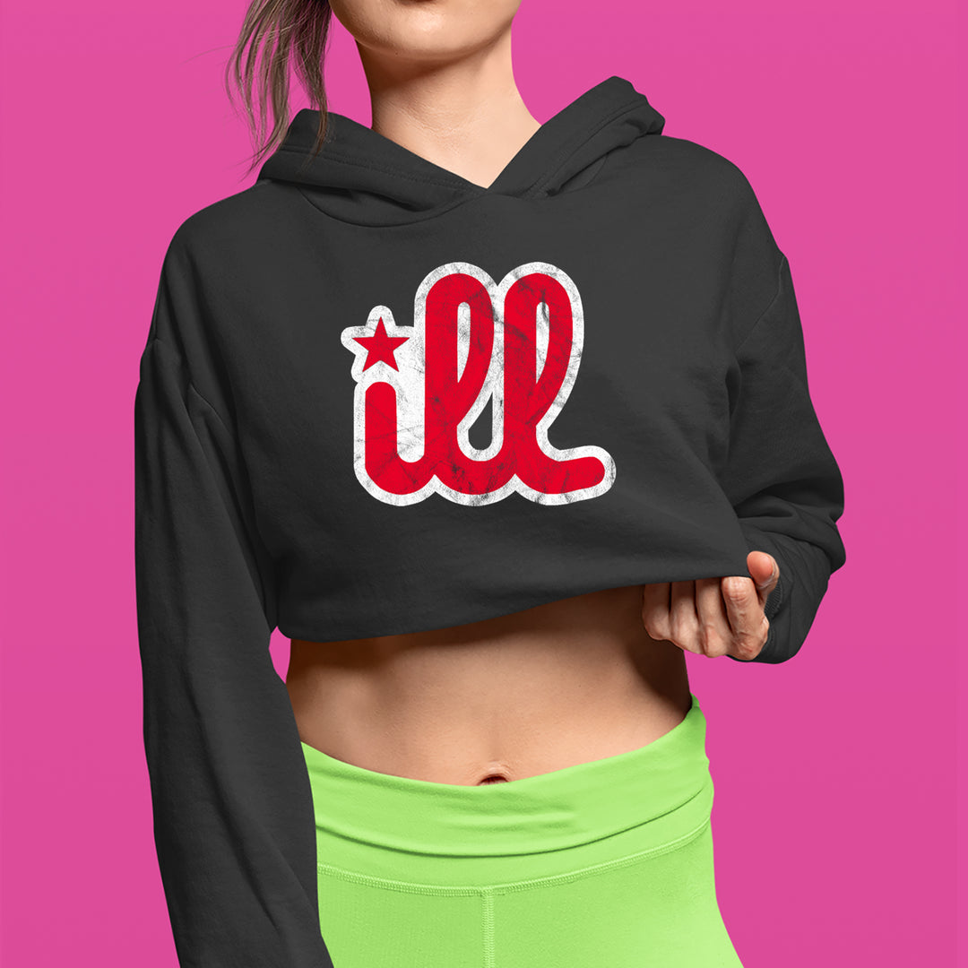 ILL Vintage It's A Philly Thing Cropped Hoodie Sweatshirt 