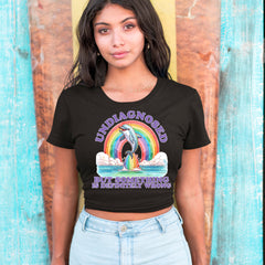 Undiagnosed But Something Is Definitely Wrong Cropped T-Shirt 