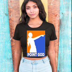 Point God Cunningham Basketball Pointing Meme  Cropped T-Shirt 