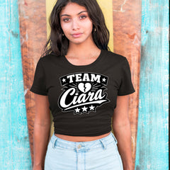 Team Ciara Scamanda Broken Heart Cropped T-Shirt 