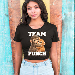 Team Punch Panchi-kun Monkey Cropped T-Shirt 