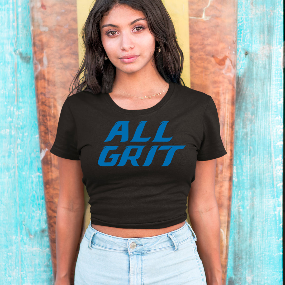 All Grit Detroit Football Cropped T-Shirt 
