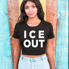 Ice Out Protest Cropped T-Shirt 
