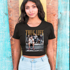 Golden Girls Thug Life Street Cropped T-Shirt 