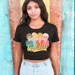 Stay Golden Girls Retro Cropped T-Shirt 