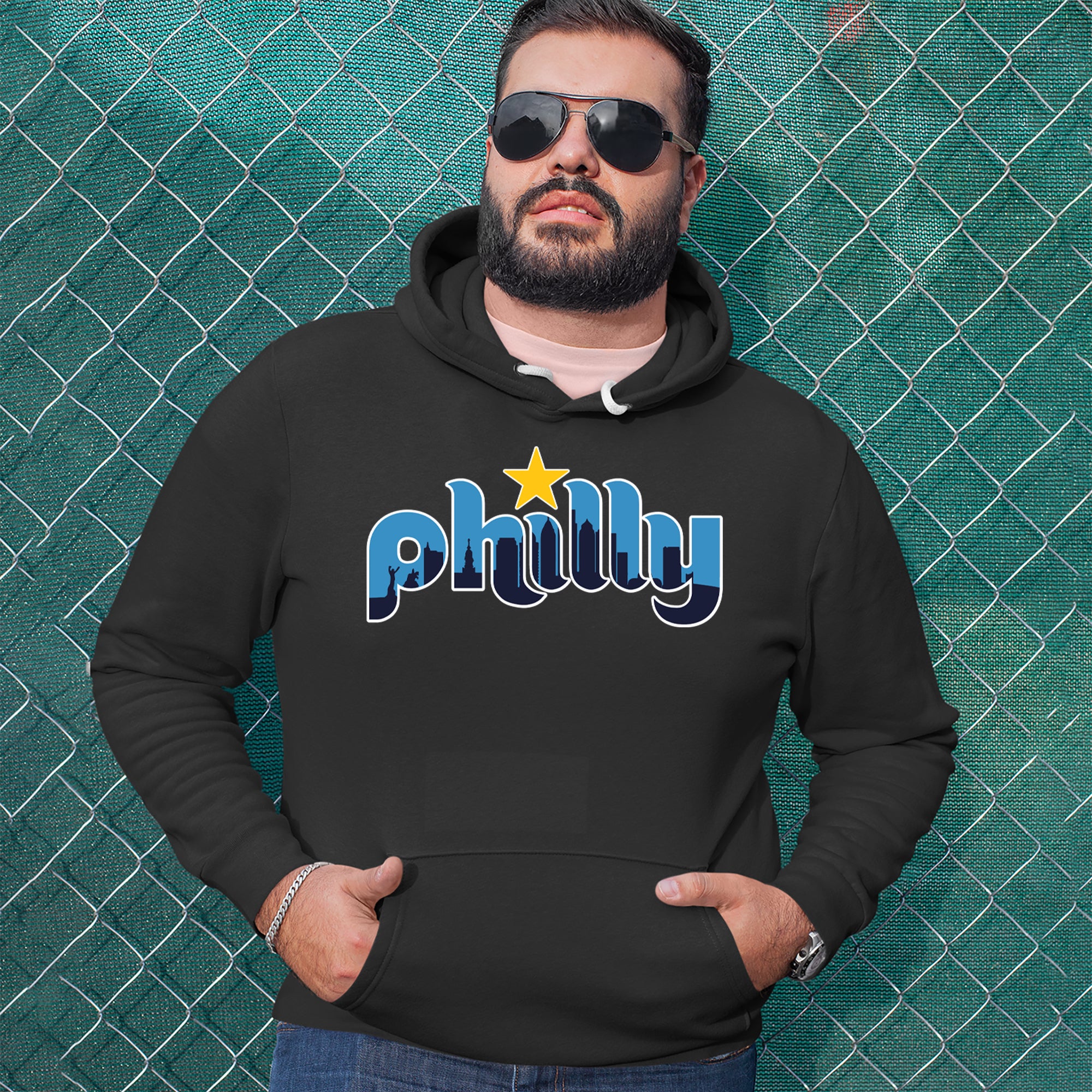 Skyline Philly Philadelphia Adult Hoodie Sweatshirt 