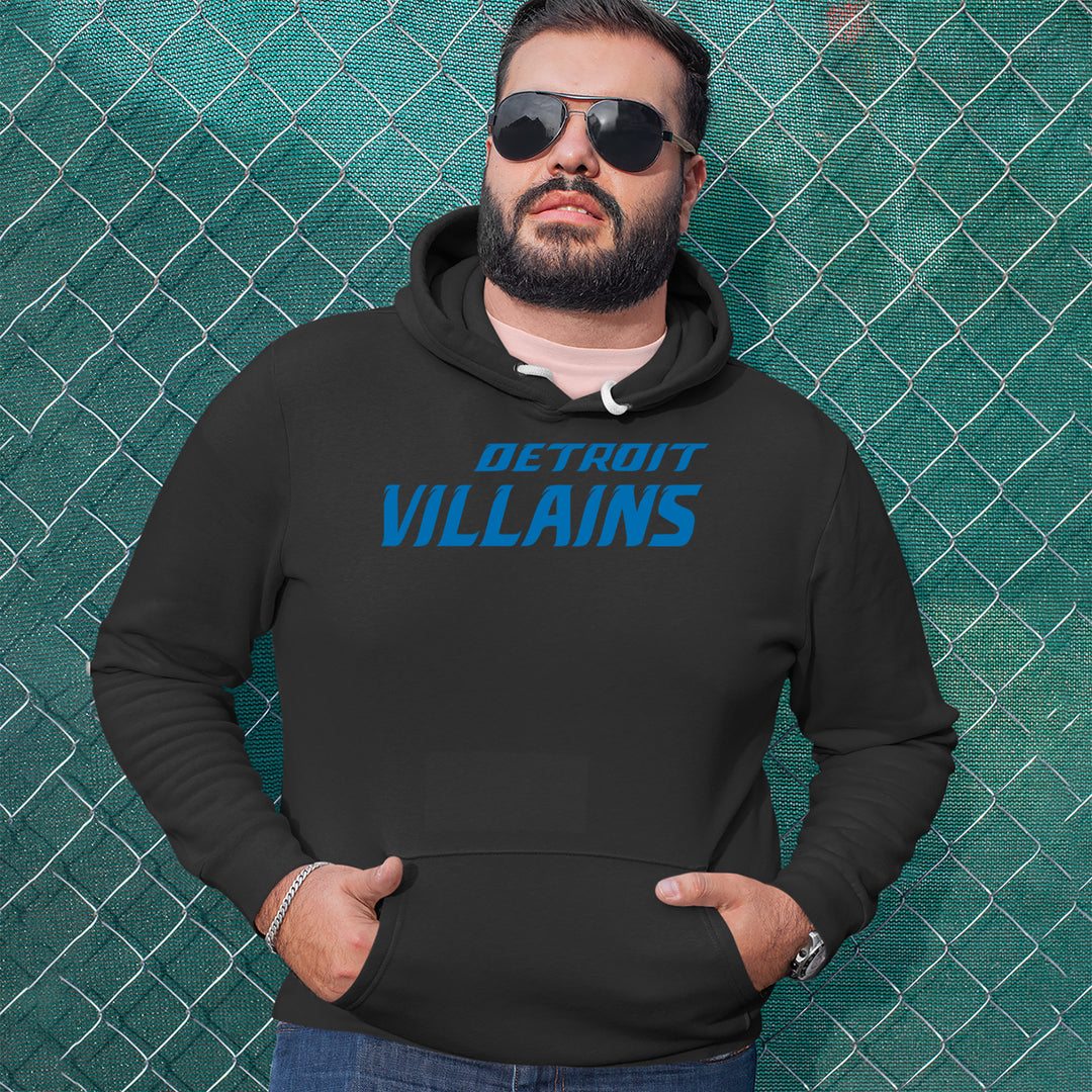 Detroit Villains Grit Football Adult Hoodie Sweatshirt 