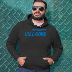 Detroit Villains Grit Football Adult Hoodie Sweatshirt 
