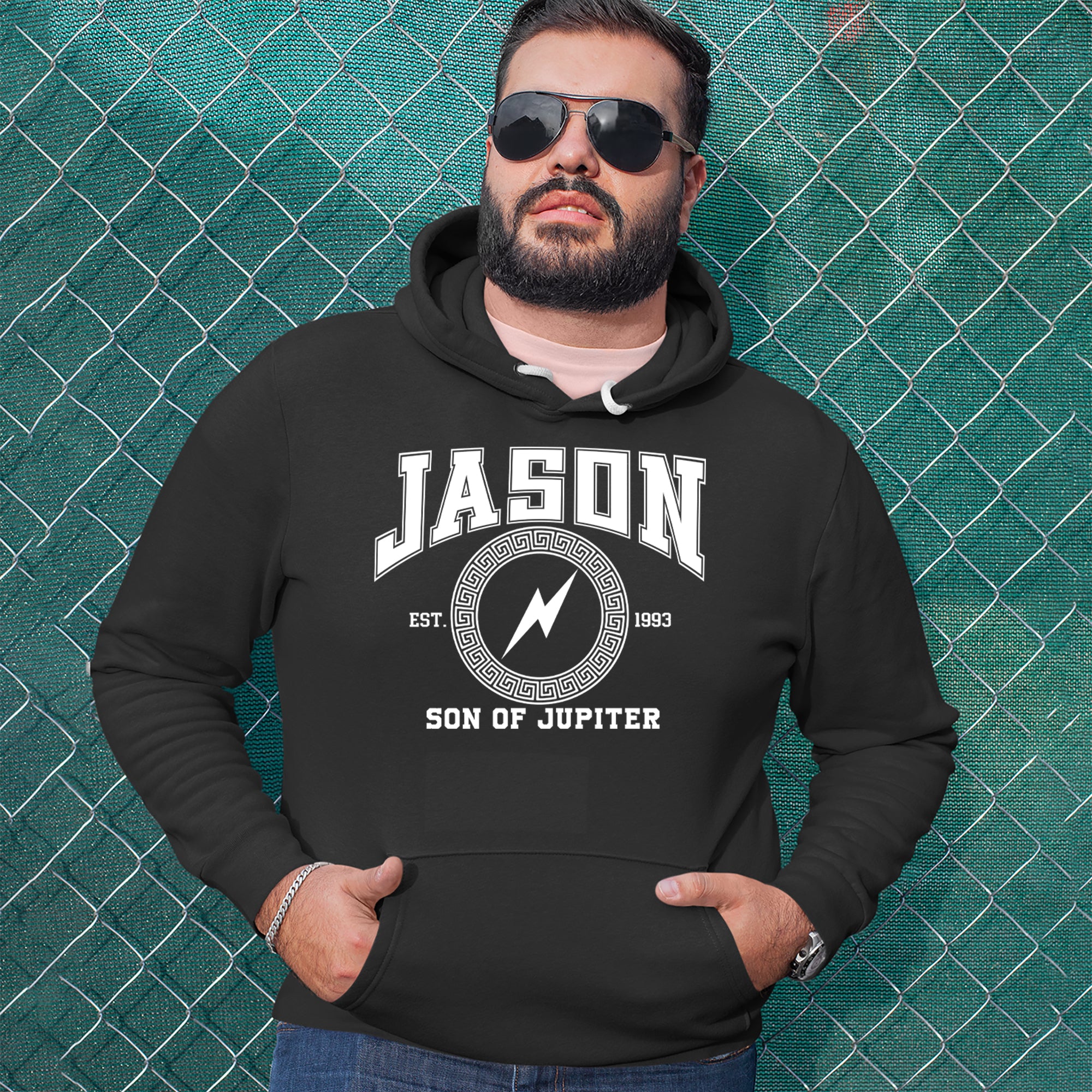 Jason Son of Jupiter Storm Bringer Adult Hoodie Sweatshirt 
