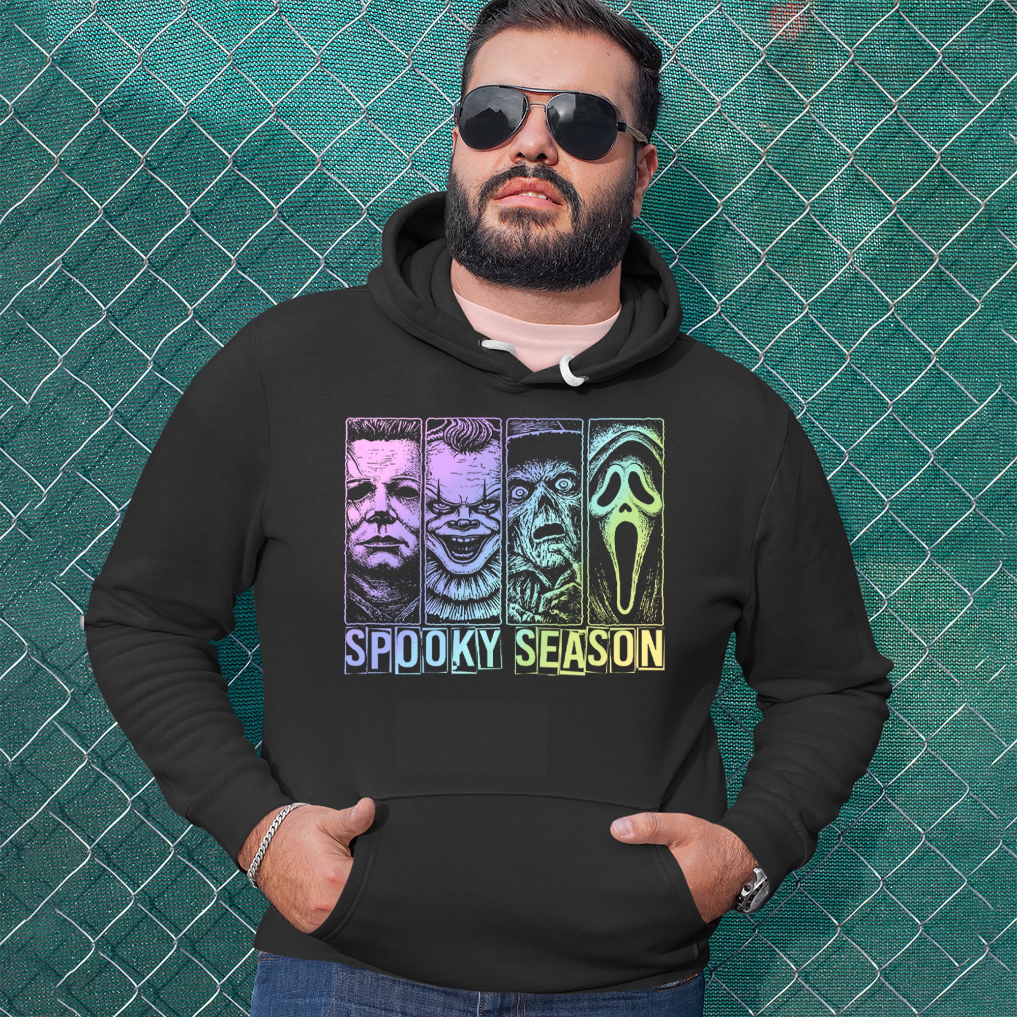 Spooky Season Horror Icons Halloween Adult Hoodie Sweatshirt 