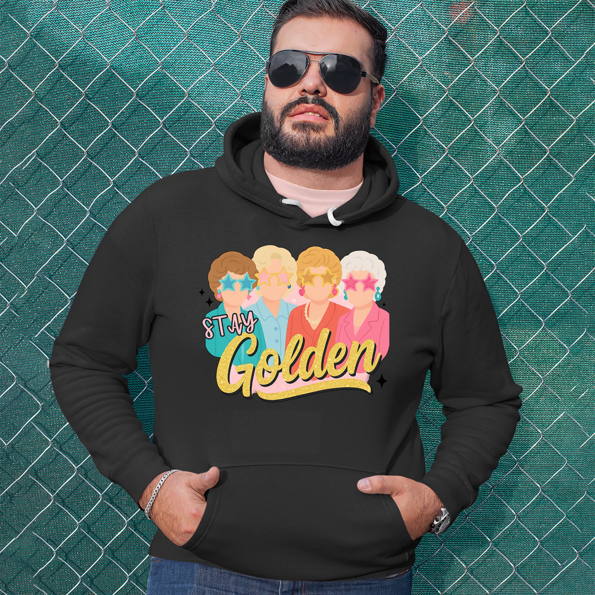 Stay Golden Girls Retro Adult Hoodie Sweatshirt 