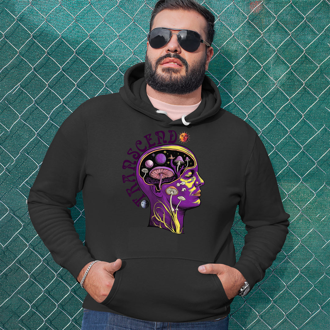 Psychedelic Cosmic Mushroom Head Adult Hoodie Sweatshirt 
