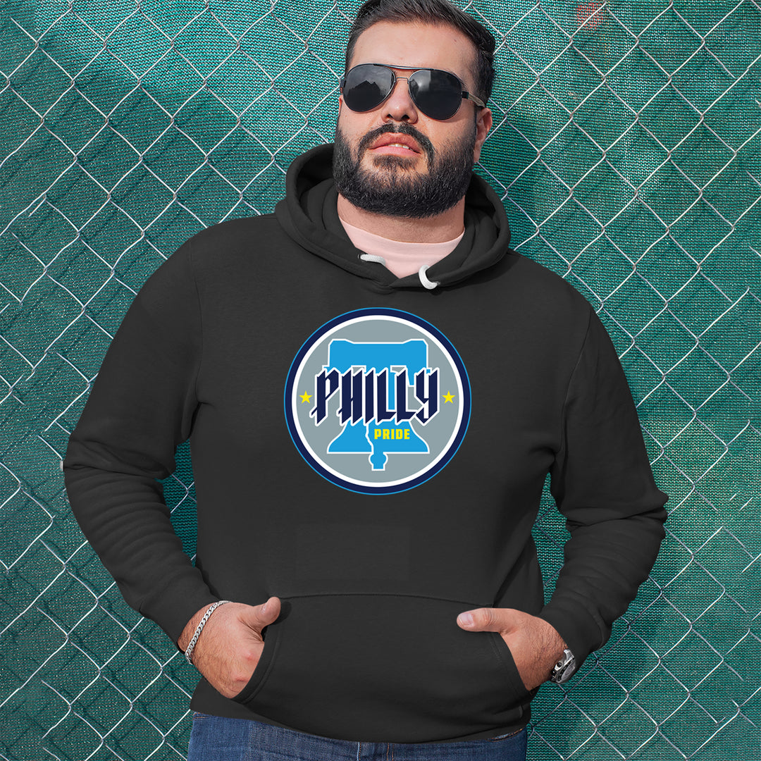Philly Pride Liberty Bell Adult Hoodie Sweatshirt 