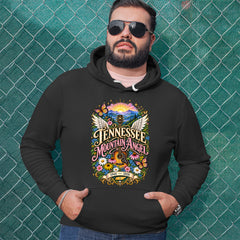Tennessee Mountain Angel Wings Dolly Adult Hoodie Sweatshirt 