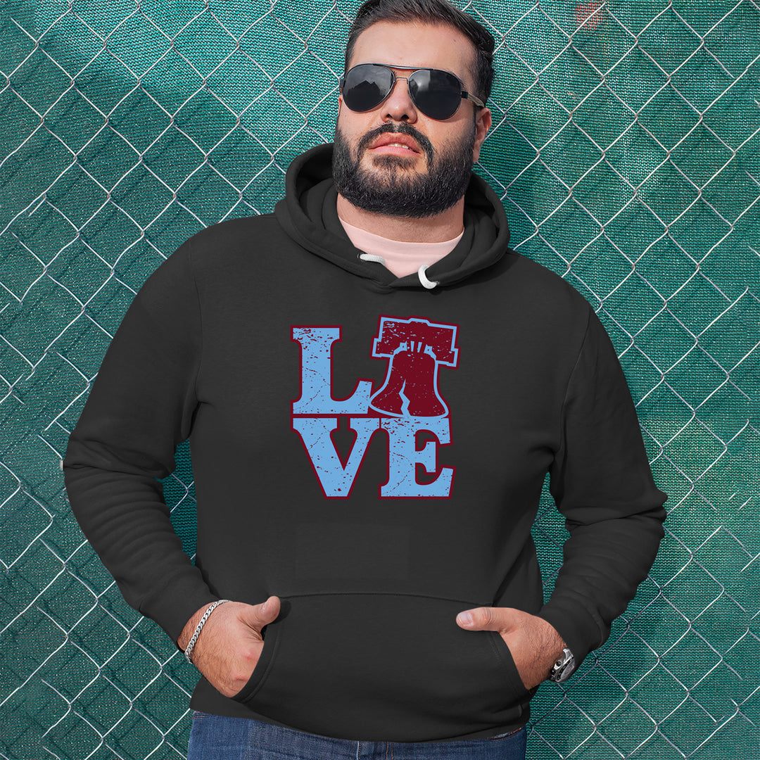 Love Philly Liberty Bell Adult Hoodie Sweatshirt 