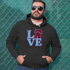 Love Philly Liberty Bell Adult Hoodie Sweatshirt 